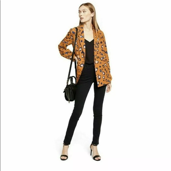 Phillip Lim Target orange leopard blazer jacket - Picture 5 of 7
